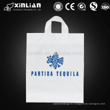 Impresión personalizada HDPE / LDPE troquelado bolsa de plástico de compras